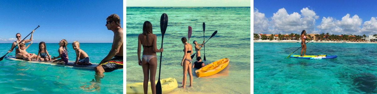 paddle board collage